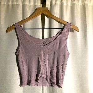 Purple crop top
